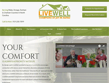 Tablet Screenshot of livewellassistedliving.com